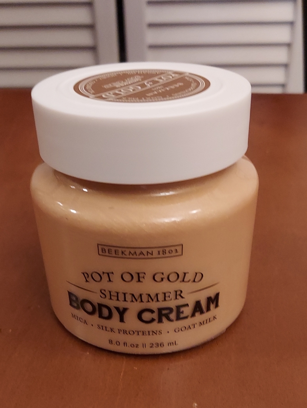 Beekman 1802 Pot of Gold Shimmer Body Cream - Cream & Gold